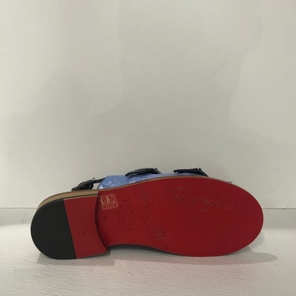 Fennix Italy sandal navy/sky leather/alligator - Picture 5 of 5